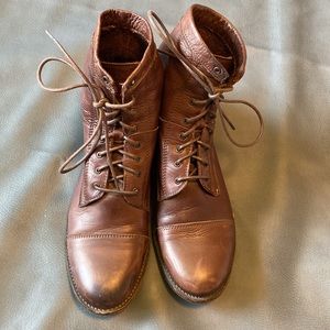 Frye Lace Up Leather Boots
